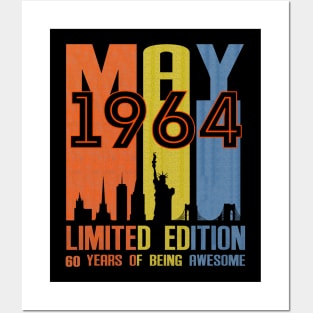 May 1964 60 Years Of Being Awesome Limited Edition Posters and Art